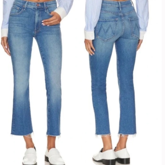 MOTHER Insider Ankle Fray, Eager Beaver Size 28 - Picture 3 of 8